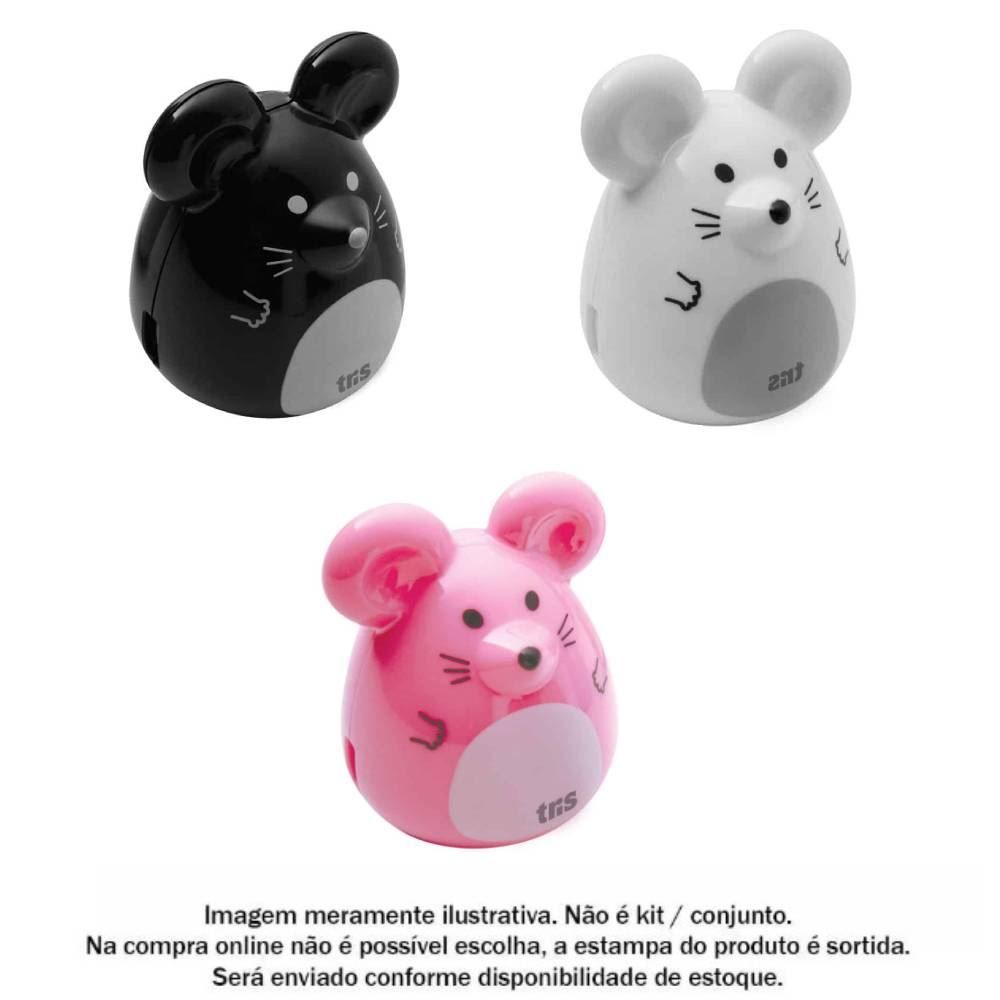 Apontador Ratinho Com Depósito Tris - Sortido