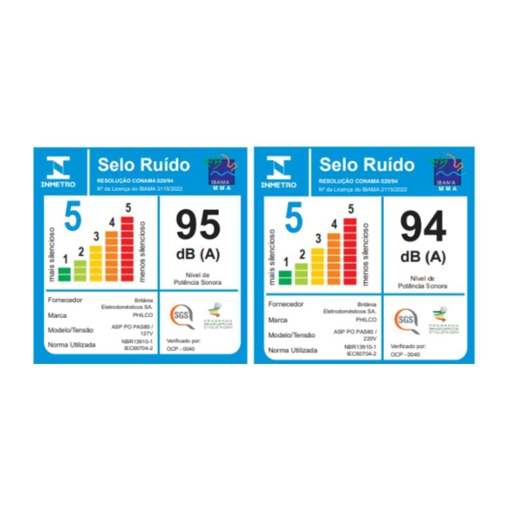 Aspirador de Pó e Água Philco 1500W 20 Litros PAS80