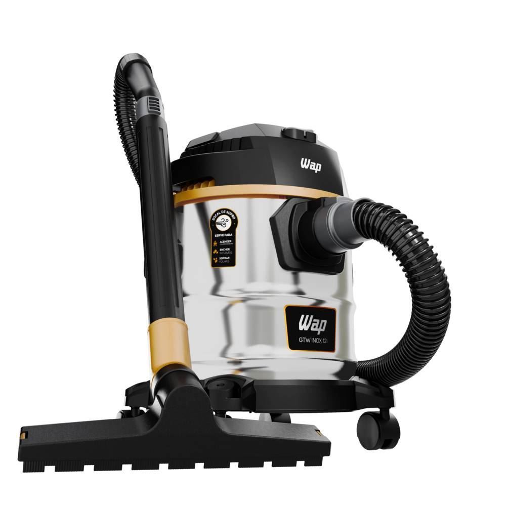 Aspirador de Pó e Água WAP 12 Litros Inox GTW12i 1600W