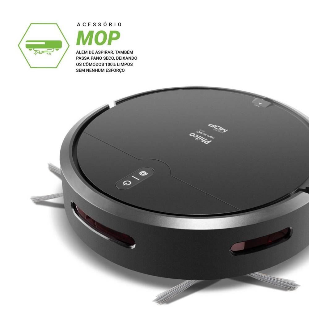 Aspirador De Pó Robô Philco 3 Em 1 Com Mop Pas23 Antiqueda - Bivolt