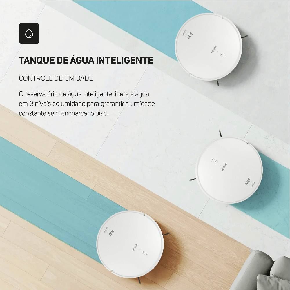 Aspirador De Pó Robô Wap Com Mapeamento Robot W1000 - Bivolt