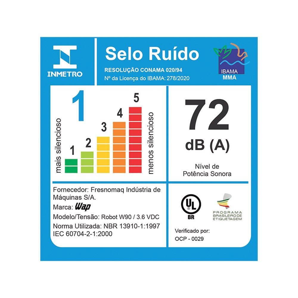 Aspirador De Pó Wap Robô W90 - Bivolt