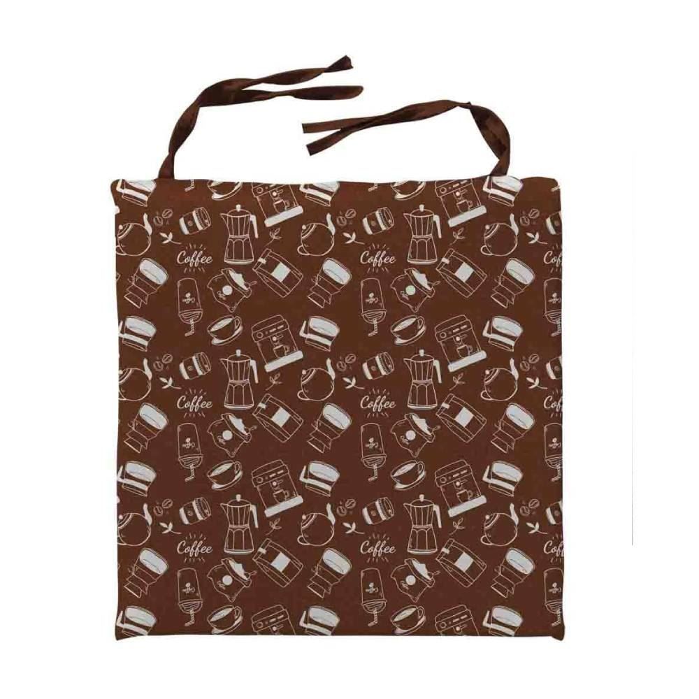 Assento De Cadeira 40X40 Cm Havan Casa - Café Marrom