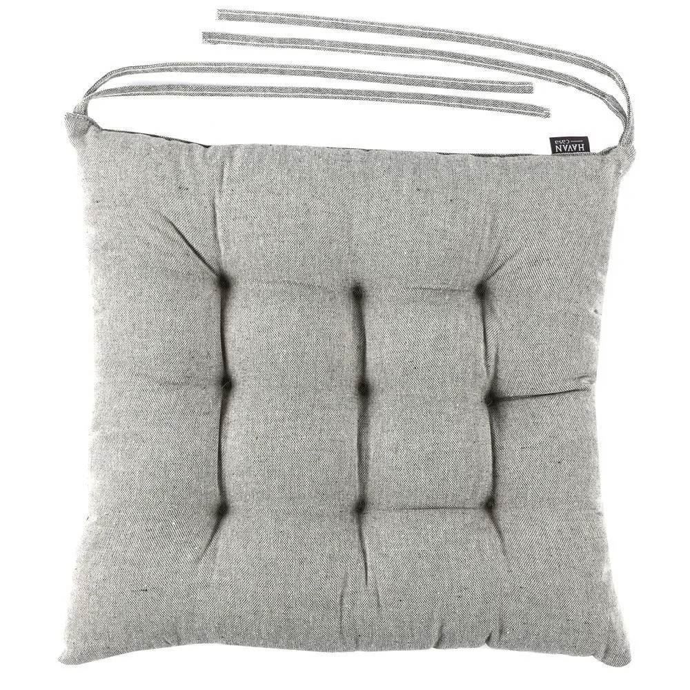 Assento Futton 40X40cm Havan Casa - Cinza Prata