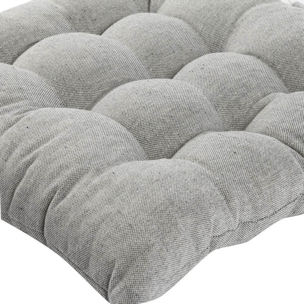 Assento Futton 40X40cm Havan Casa - Cinza Prata