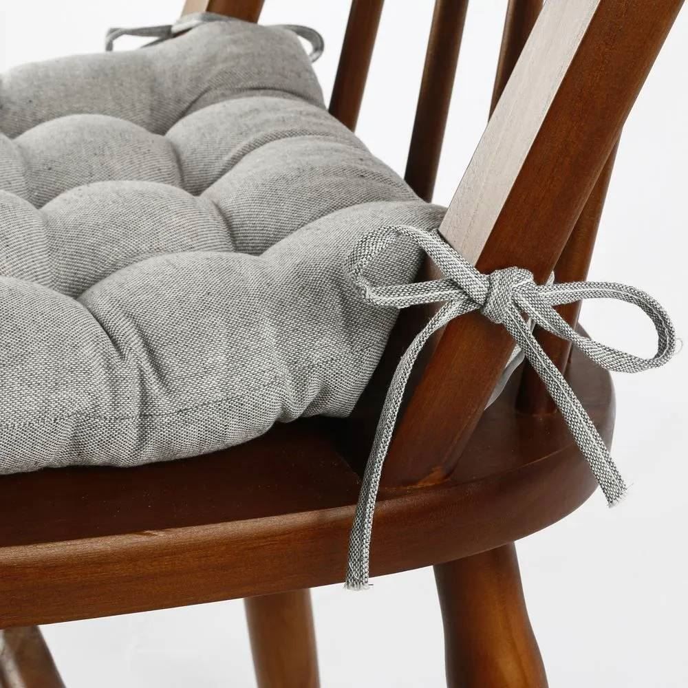 Assento Futton 40X40cm Havan Casa - Cinza Prata