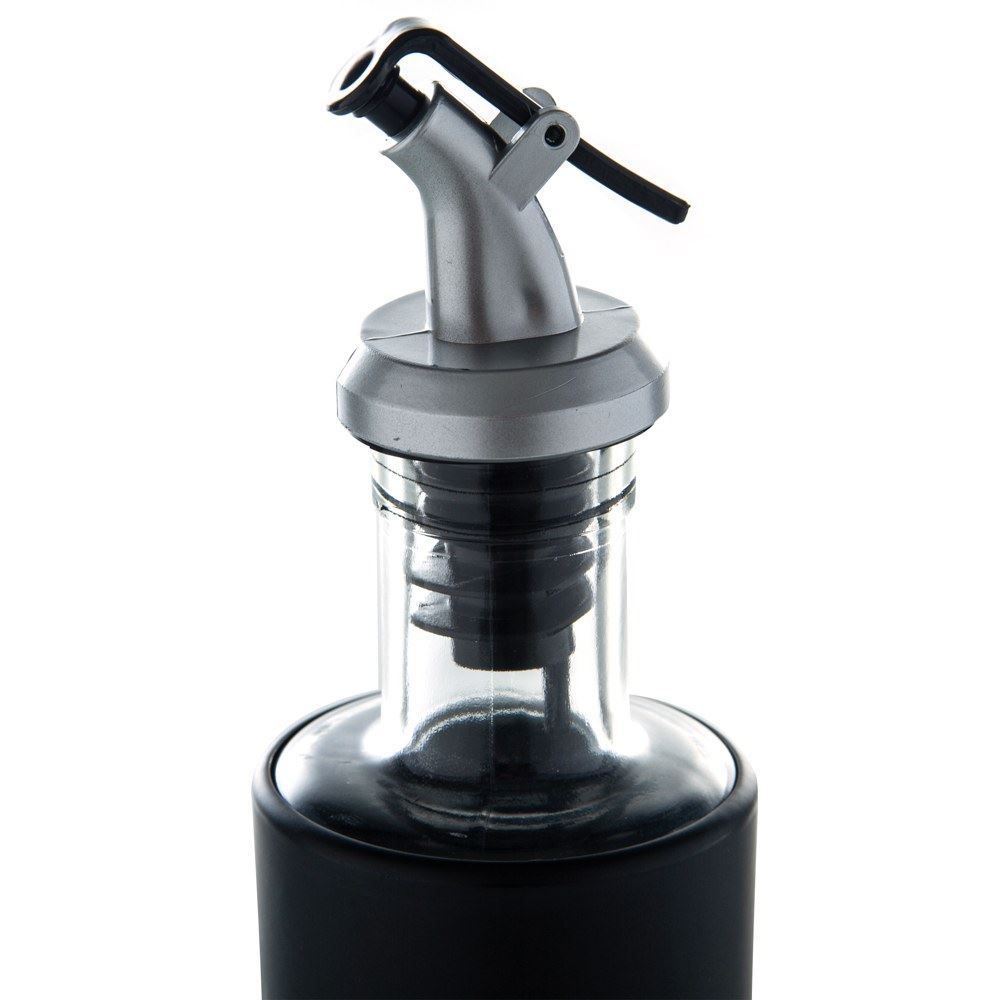 Azeiteiro De Vidro Manhattan Hauskraft 310Ml - Preto e Transparente