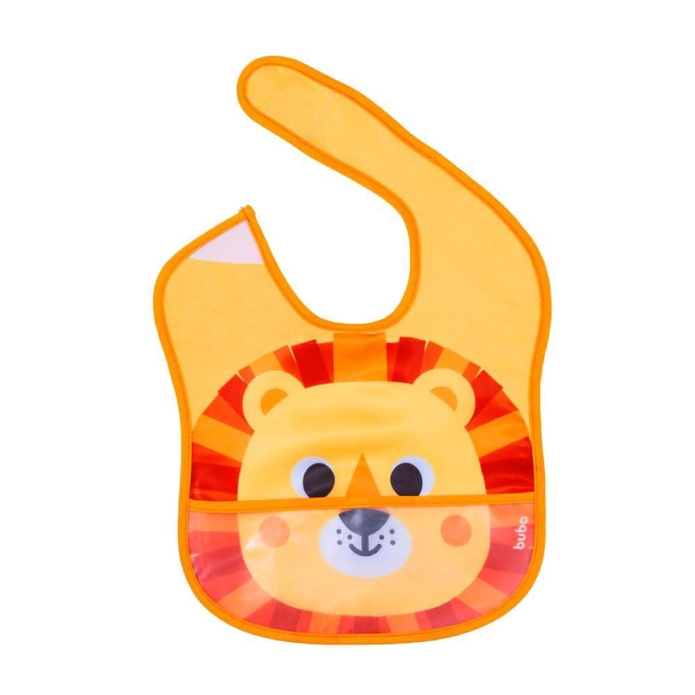 Babador Infantil Com Bolso Bubazoo Buba - Leao