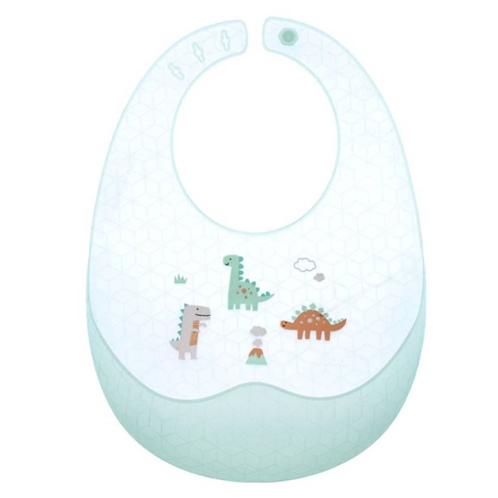 Babador Pega Migalhas Em Silicone Buba - Dino