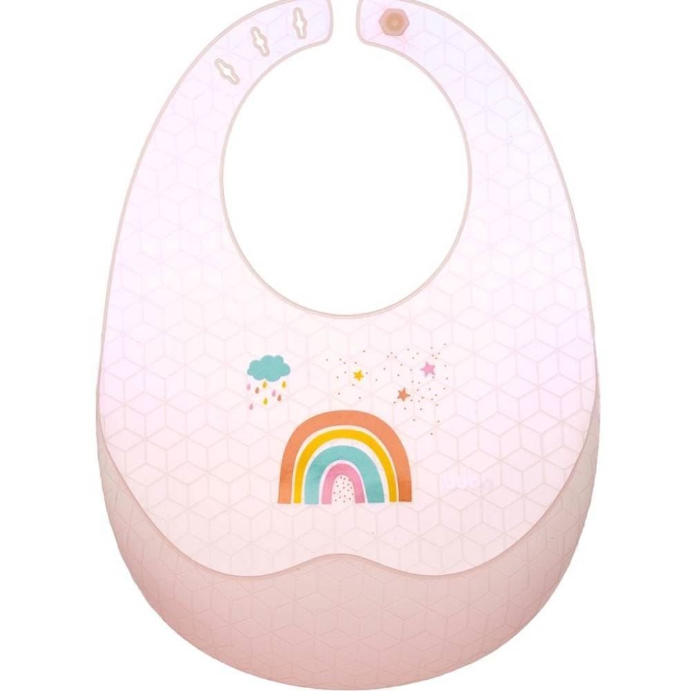 Babador Pega Migalhas Em Silicone Buba - Arco-Ìris
