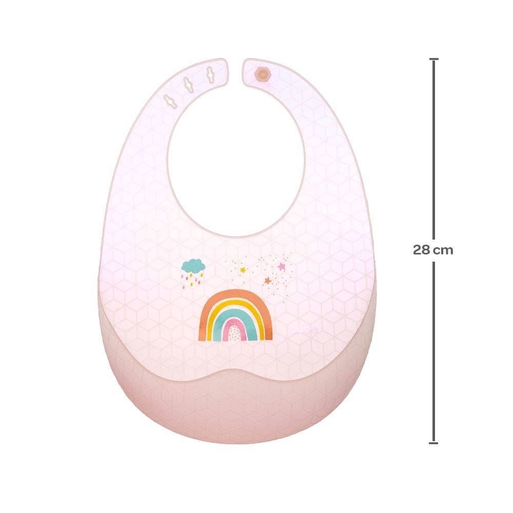 Babador Pega Migalhas Em Silicone Buba - Arco-Ìris