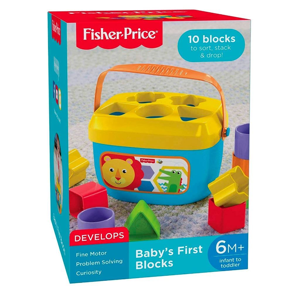 Balde Primeiros Blocos Fisher Price Mattel - FFC84