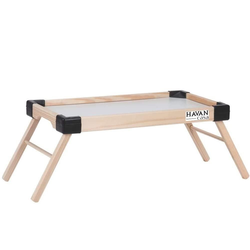 Bandeja Com Pé Dobrável Felicità Havan Casa - Madeira