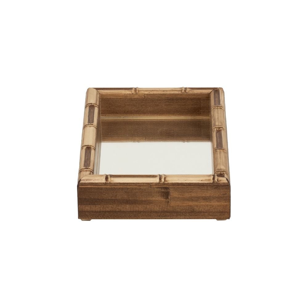 Bandeja Decorativa Espelhada Bw Quadros 22 Cm - Bambu