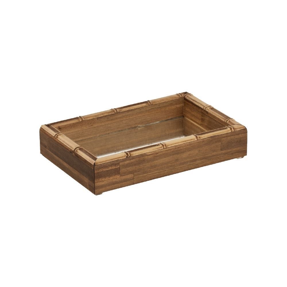 Bandeja Decorativa Espelhada Bw Quadros 22 Cm - Bambu