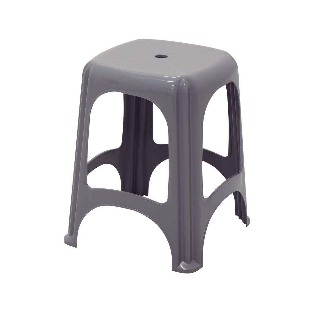 Banqueta De Plástico Tramontina Niterói Até 100Kg 92411/310 - Cinza