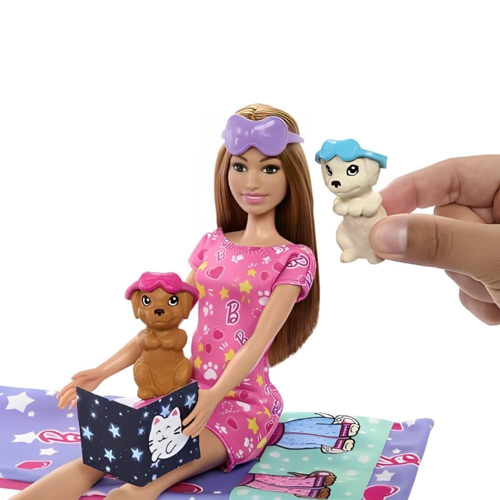 Barbie Festa Do Pijama Com Cachorrinhos Mattel - HXN0