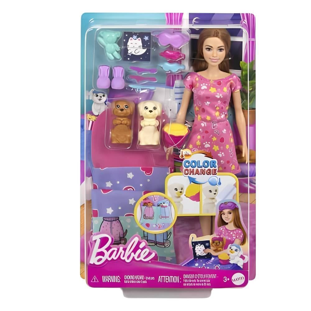 Barbie Festa Do Pijama Com Cachorrinhos Mattel - HXN0