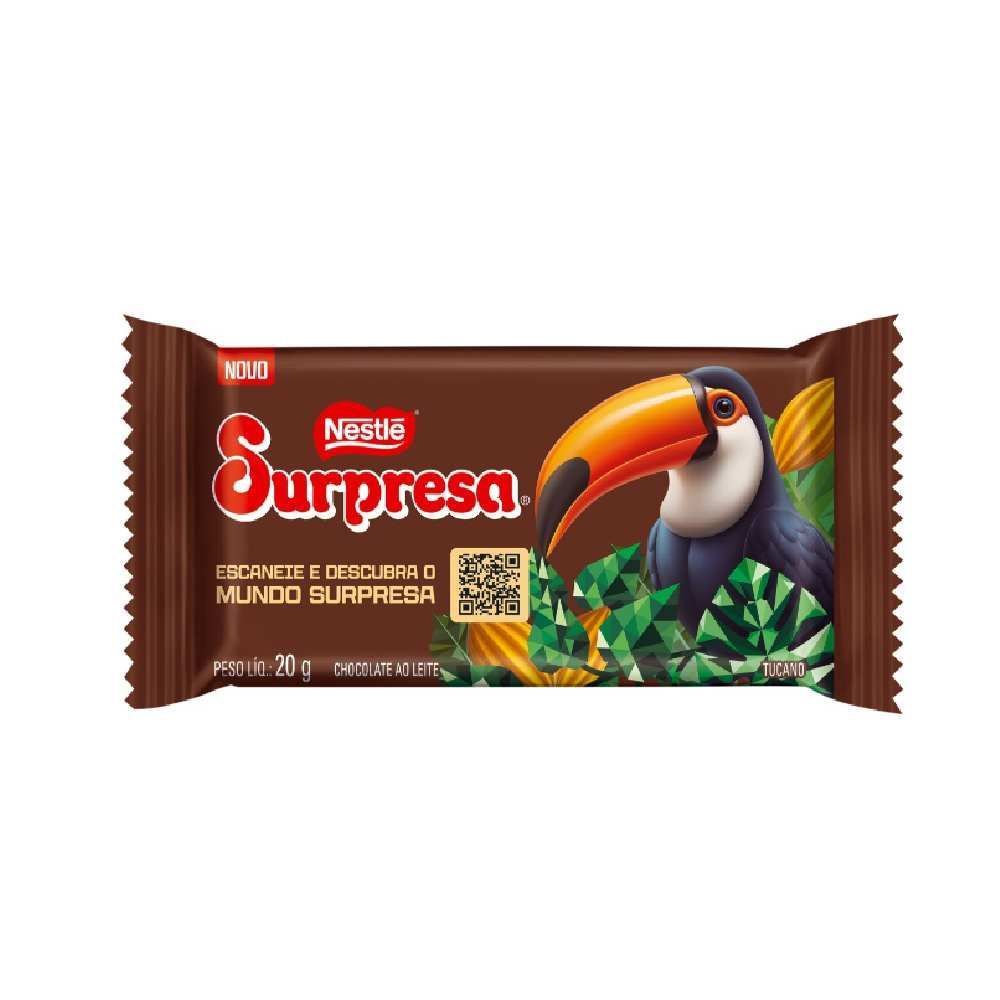 Barra De Chocolate Ao Leite Surpresa Nestlé - 20g