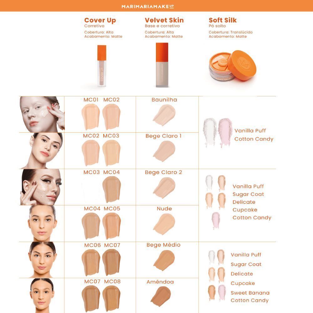 Base E Corretivo Mate Velvet Skin Nude Mari Maria - 25g