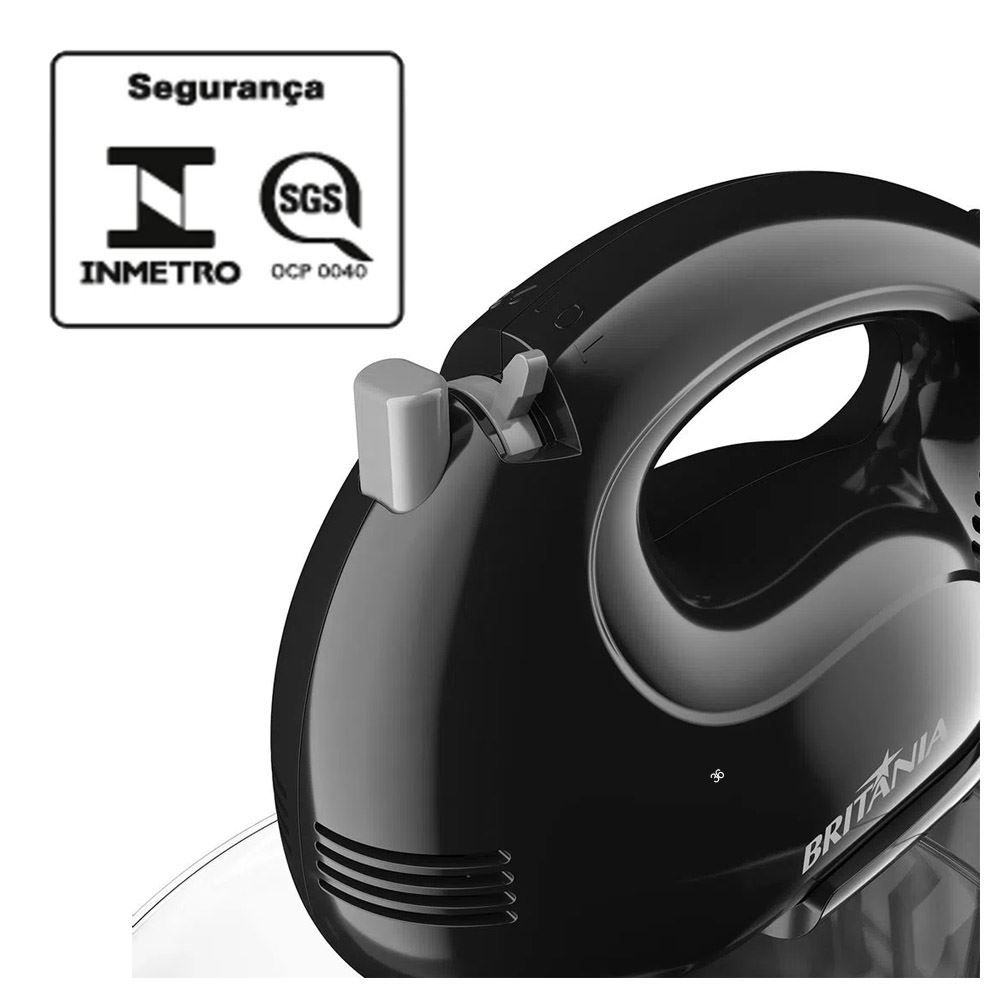 Batedeira Perola 550 Double Bowl Preta 500W Britânia