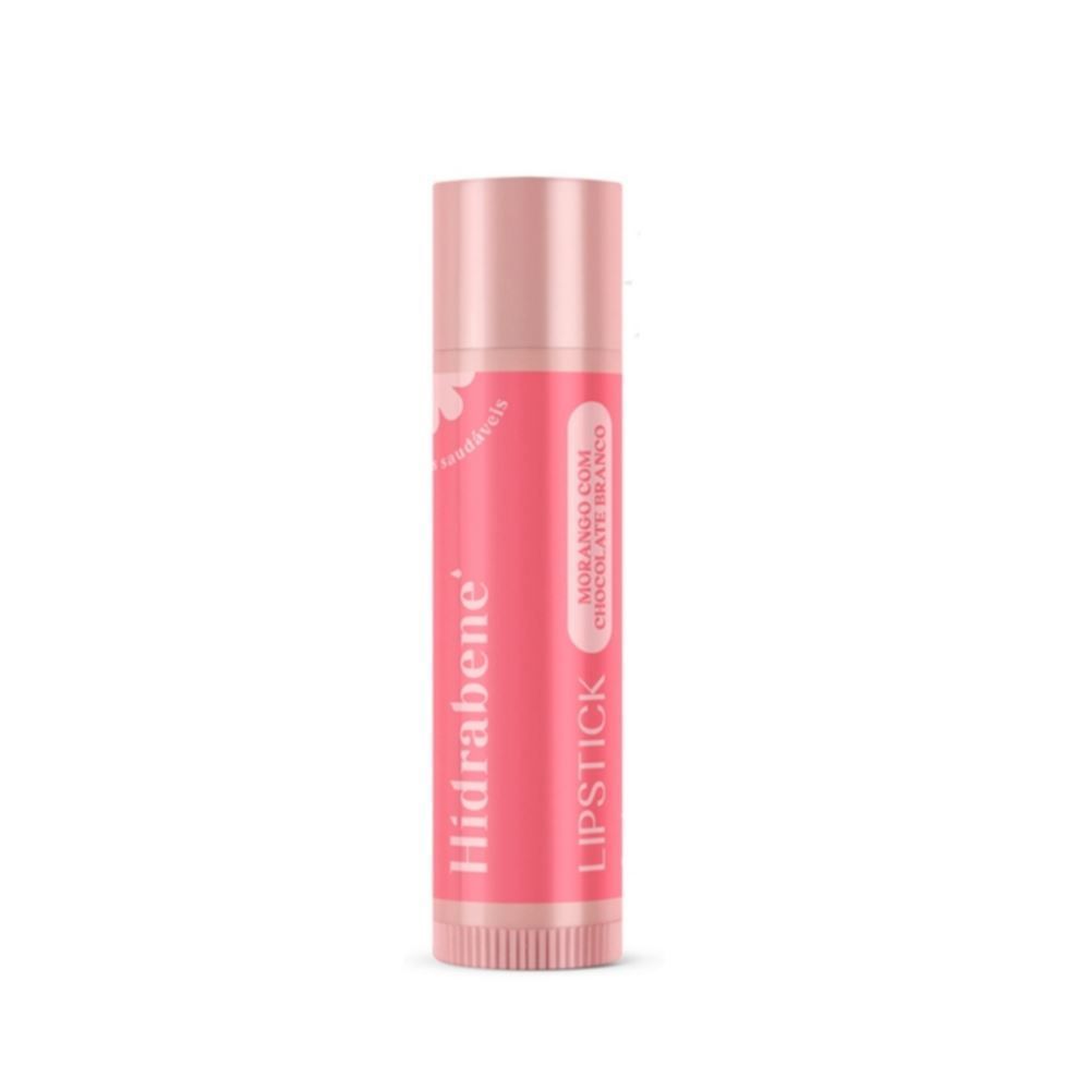 Batom Lipstick Morango Com Chocolate Branco Hidrabene - 5g