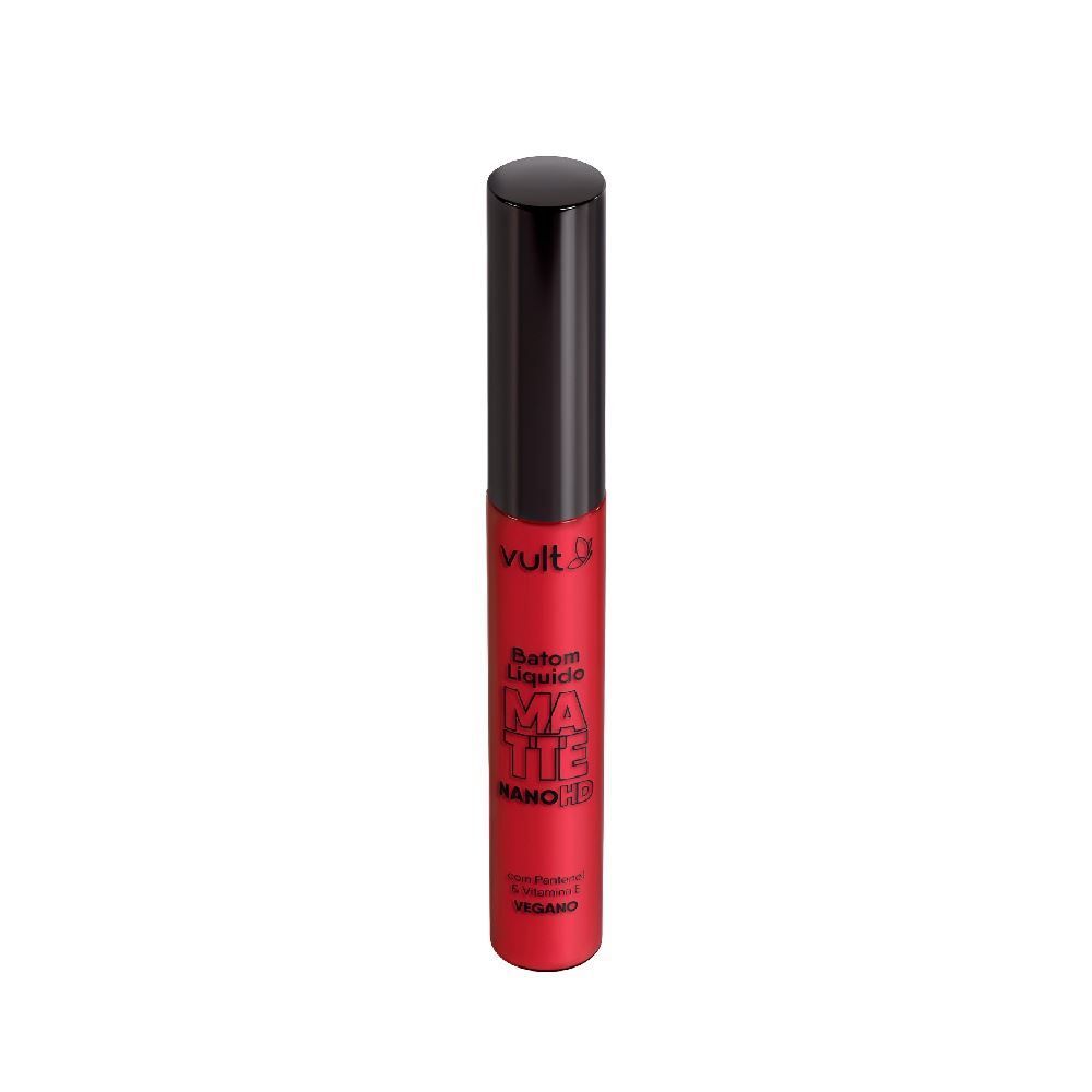 Batom Líquido Matte Vermelho Rubi Nano Hd Vult - 5ml