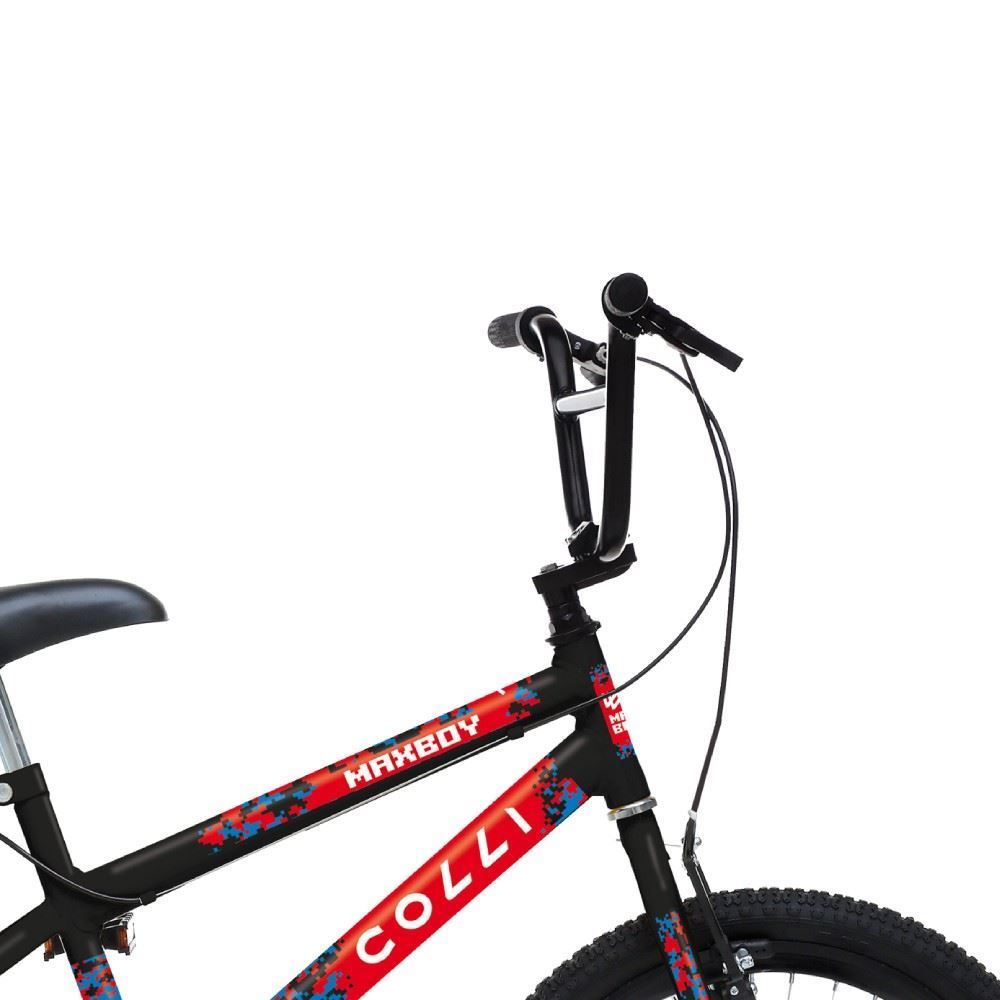 Bicicleta Aro 20 Colli Max Boy - Preto com Vermelho