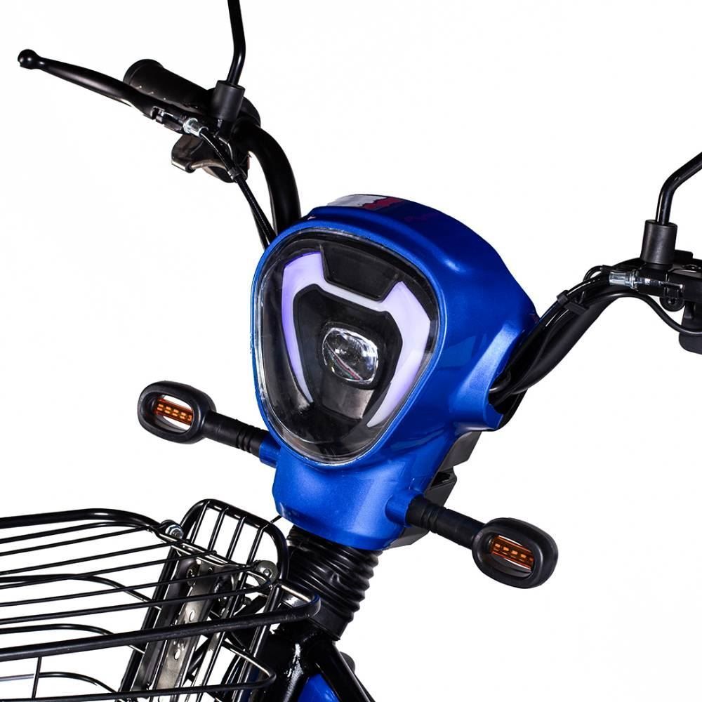 Bicicleta Elétrica Wehawk Basket Wx-03 500W Com Bateria 48V Azul - 258332