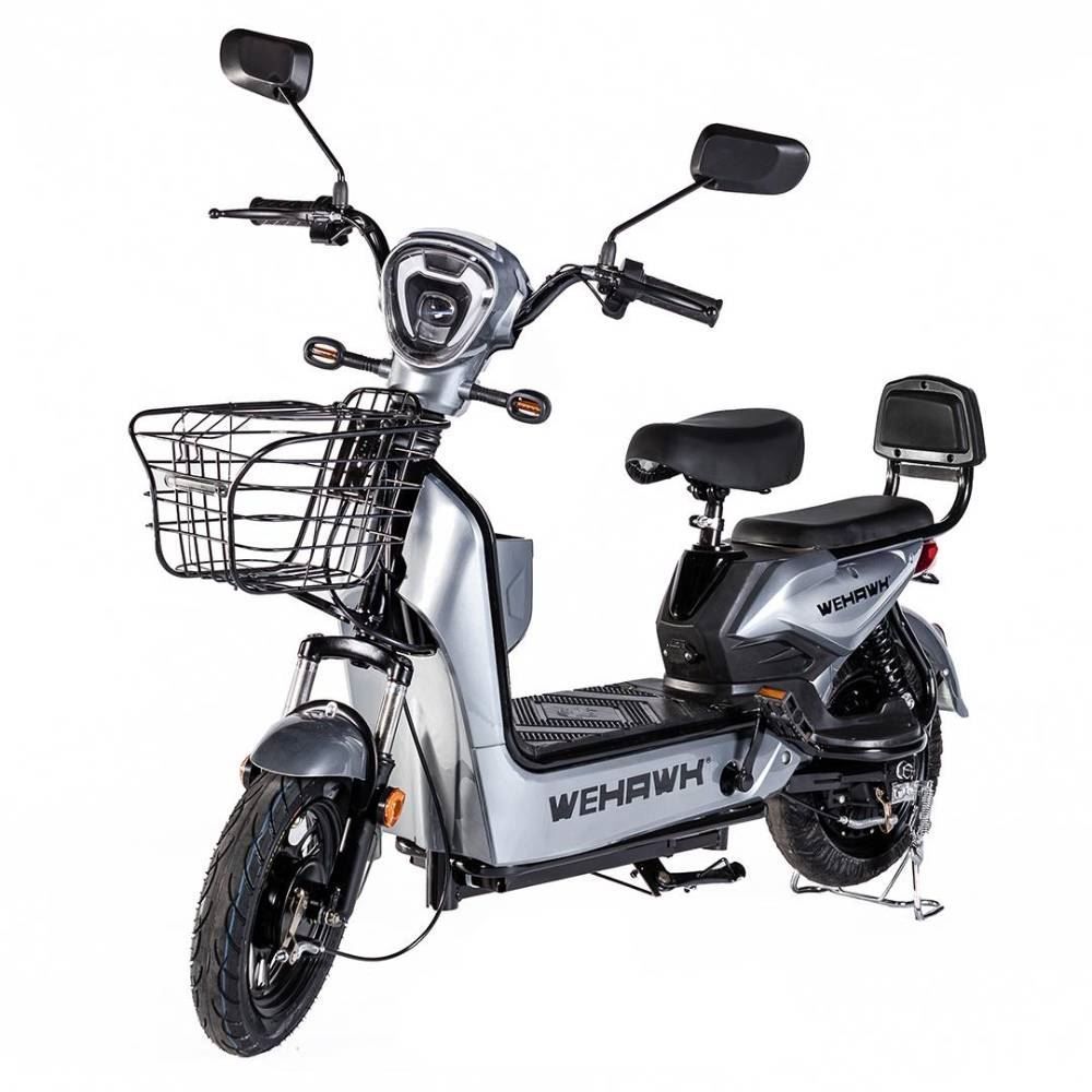 Bicicleta Elétrica Wehawk Basket Wx-03 500W Com Bateria 48V Cinza - 258325