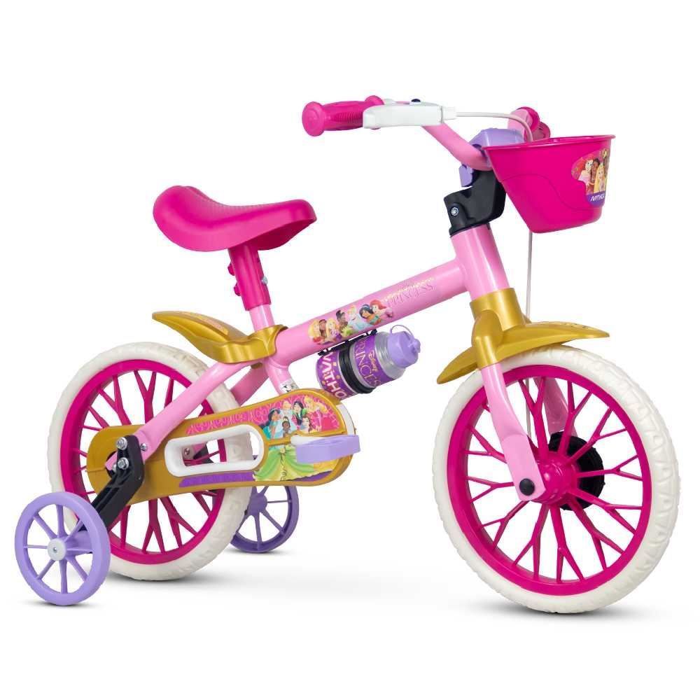 Bicicleta Infantil Princesas Aro 12 Disney Nathor - 101260160001