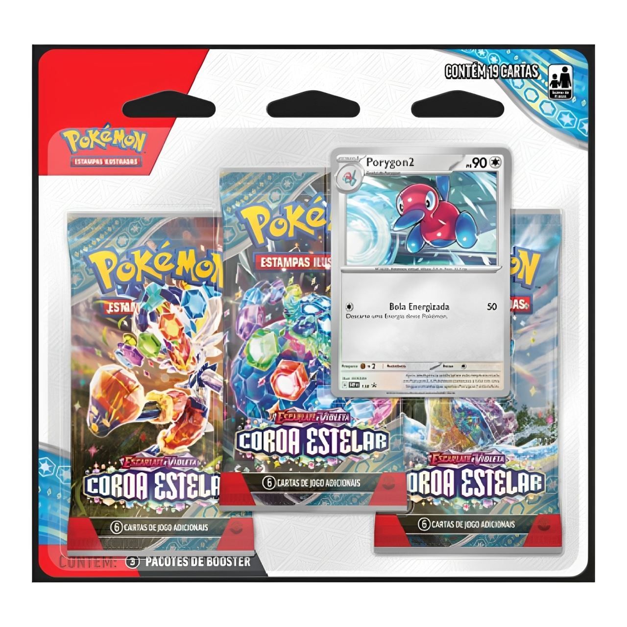 Blister Triplo Pokémon Ev 7 Coroa Estelar Copag - 34668