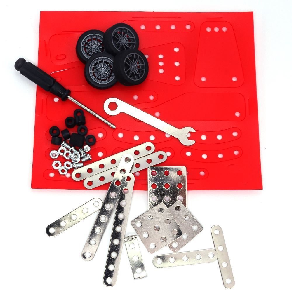 Bloco De Metal Carro Vermelho Hongyao - HBR0804 