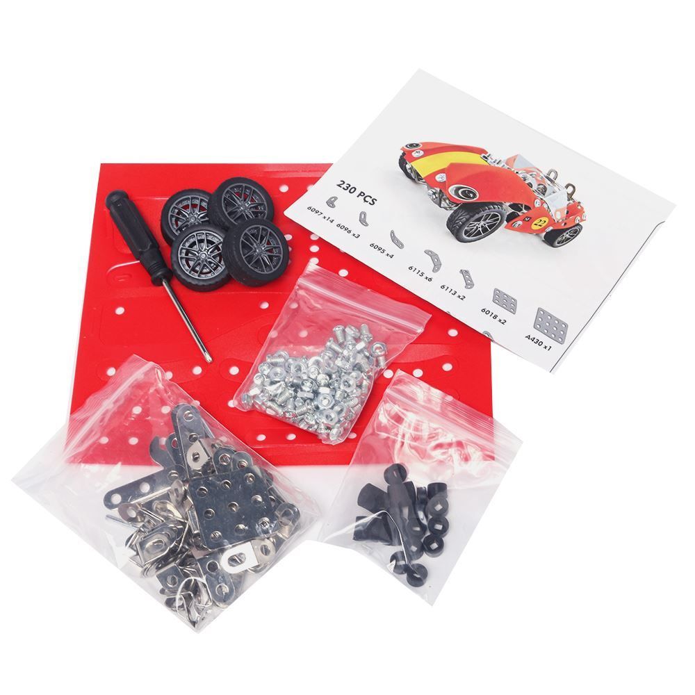 Bloco De Metal Carro Vermelho Hongyao - HBR0804 