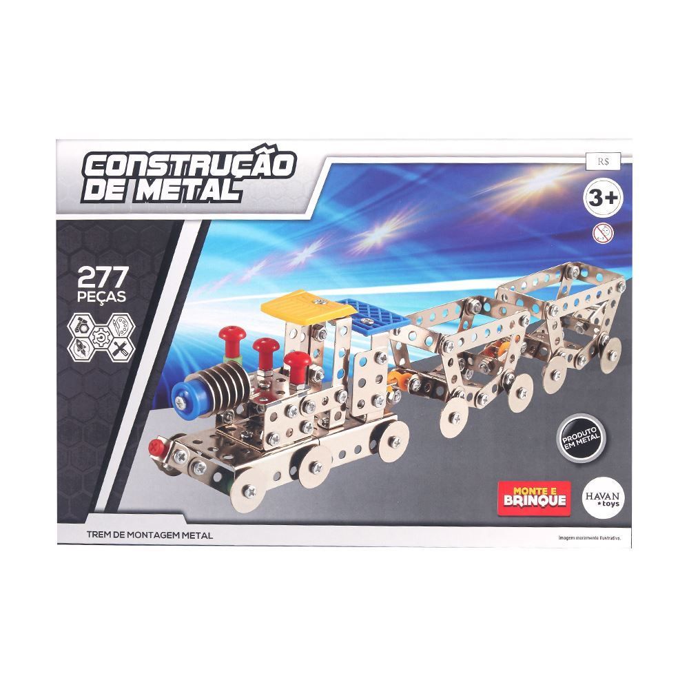 Bloco De Montar De Metal Trem Hongyao - HBR0805