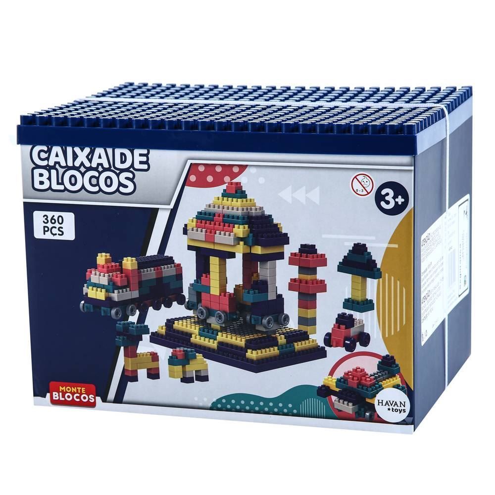 Blocos De Montar 360 Peças Havan Toys  - HBR0485 