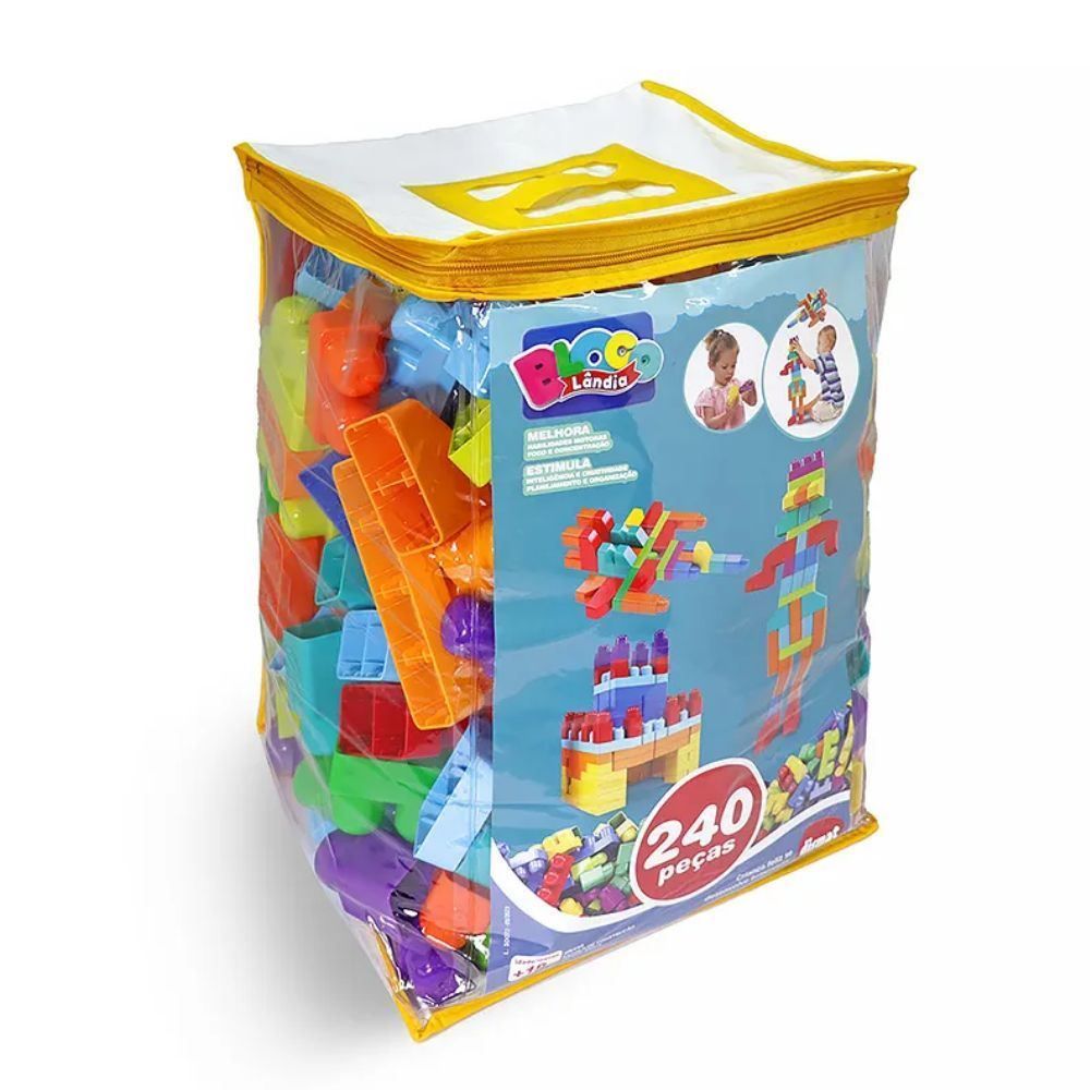 Blocos De Montar Blocolândia Sacola De Construção Dismat - MK449