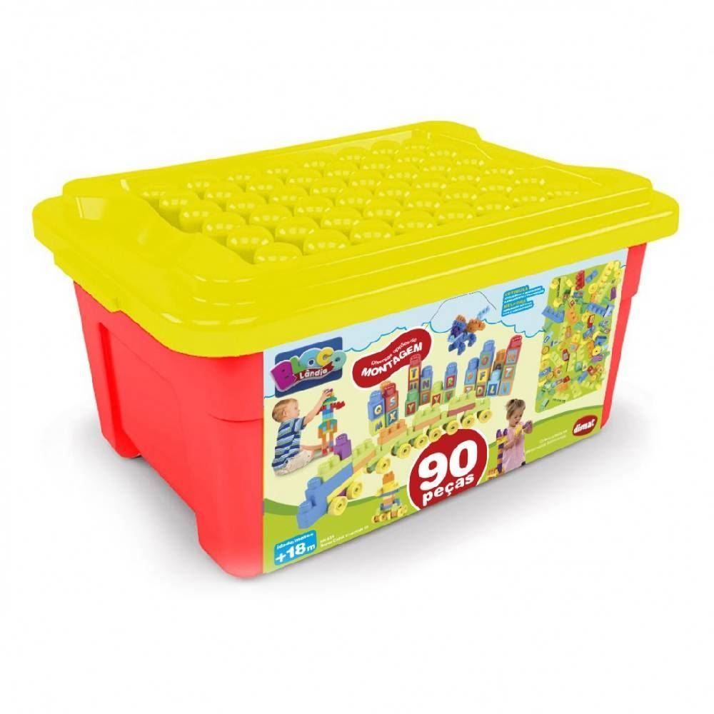 Blocos De Montar Super Caixa 90 Peças Dismat  - MK439 