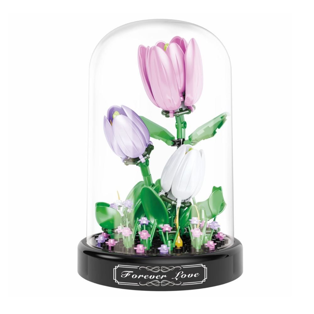 Blocos De Montar Flores Tulipa Havan Toys - HBR0916