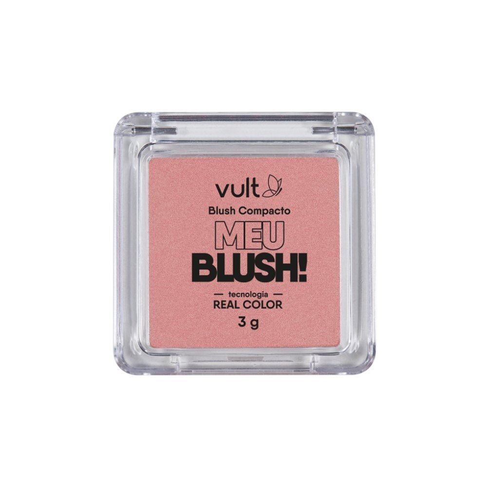 Blush Compacto Meu Blush! Rosa Perolado Vult 3G - Meu Blush! Rosa Perolado