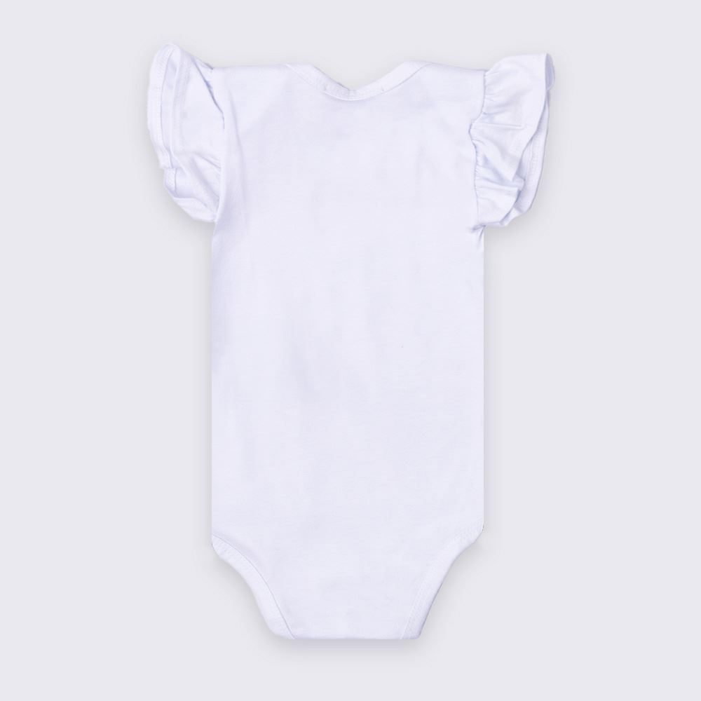 Body Bebê Menina Manga Curta Flores Trick Nick