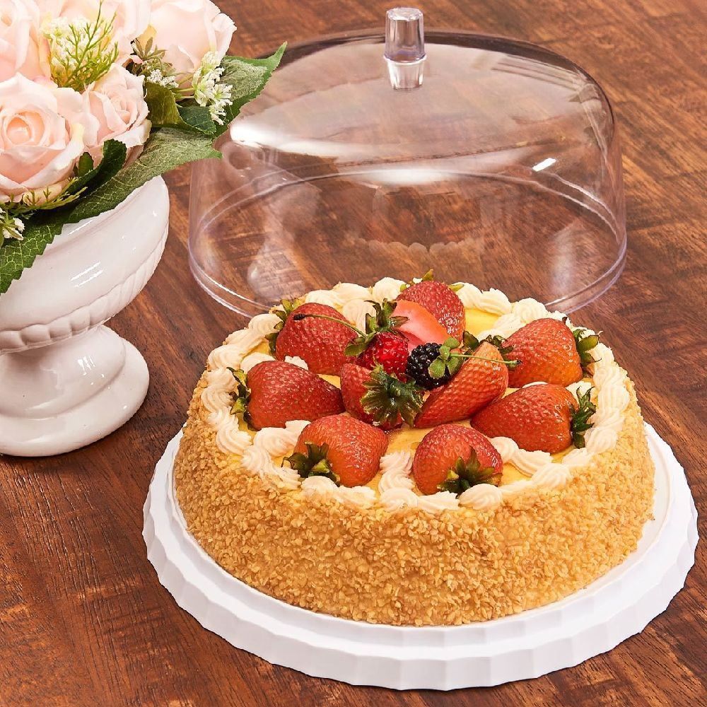 Boleira Para Festa 25Cm Martiplast - Branco