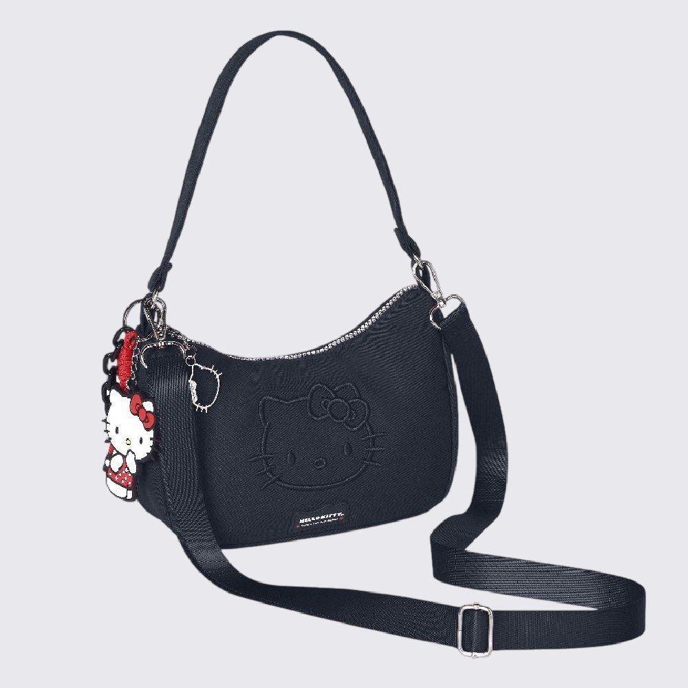 Bolsa Baguete Hello Kitty Sanrio - Preto