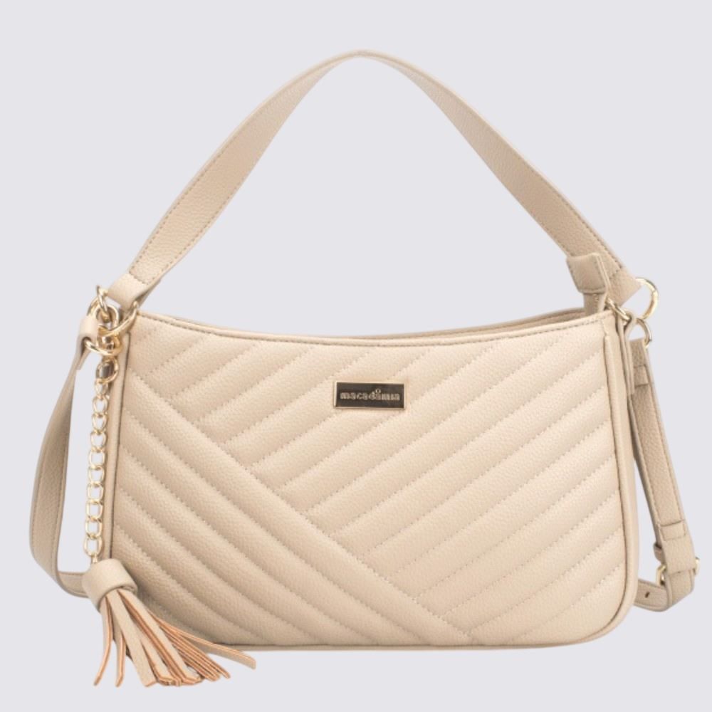 Bolsa Feminina Matelassê Média Macadamia - Caramelo U