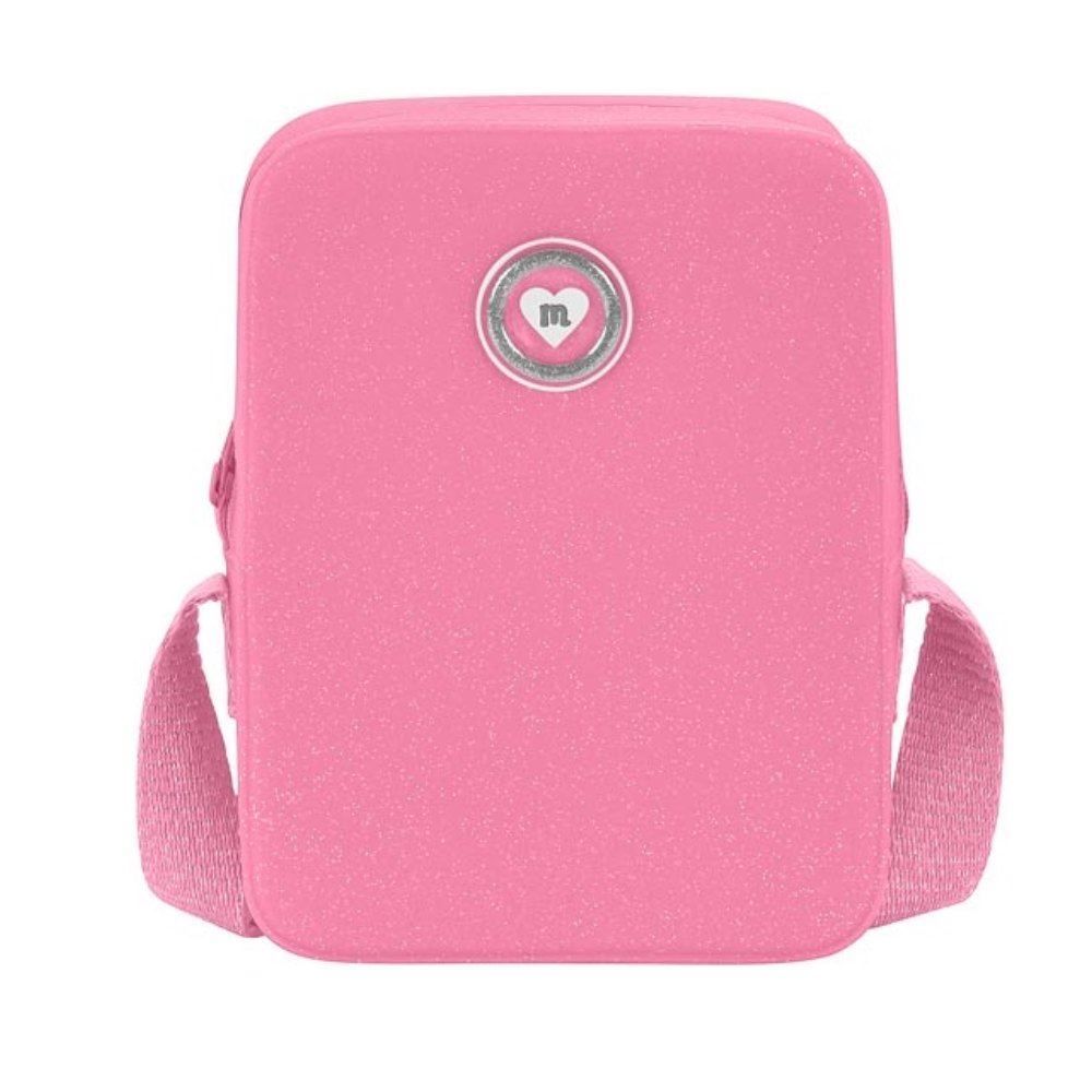 Bolsa Infantil Molekinha Alça Transversal Glitter Moleca - Rosa