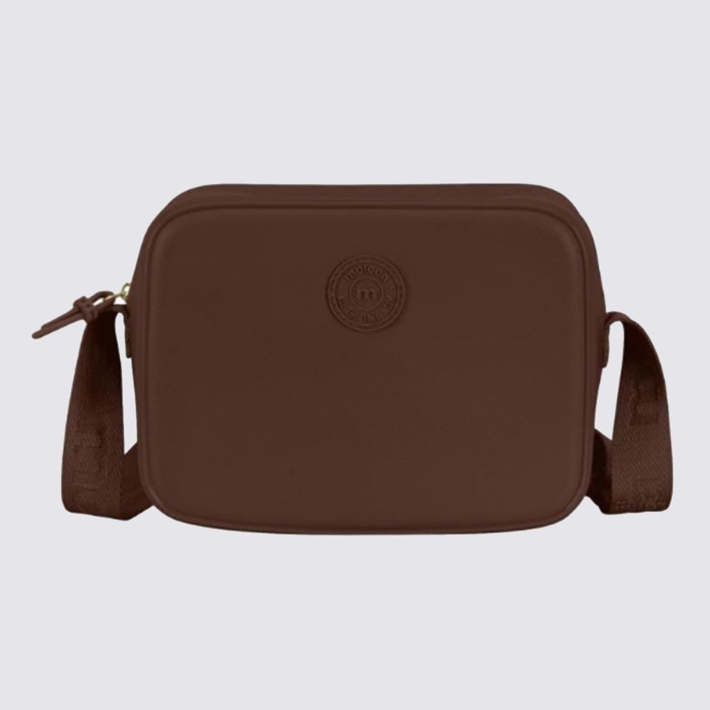 Bolsa Tiracolo Transversal Quadrada Moleca - Chocolate