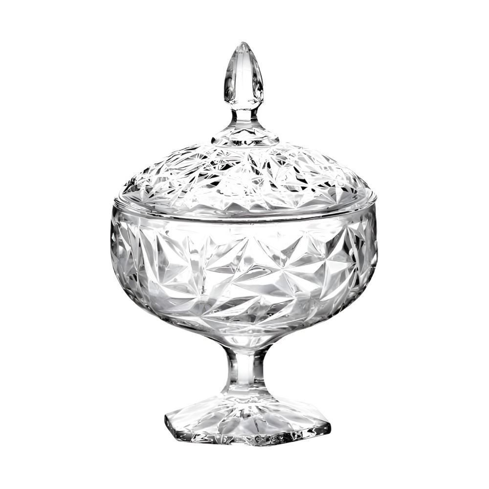 Bomboniere com Pé Ventura Hauskraft 24Cm - Transparente