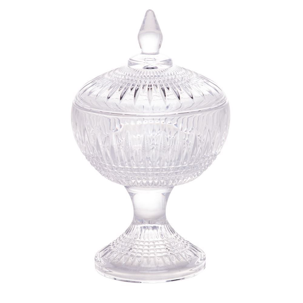 Bomboniere Cristal Com Pé Queen - Wolff