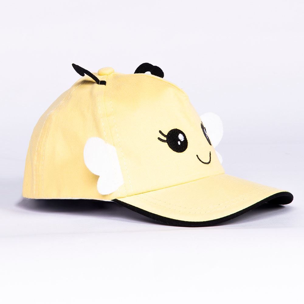 Boné Infantil Menina 1 a 3 Anos Abelha Yoyo Kids - Amarelo