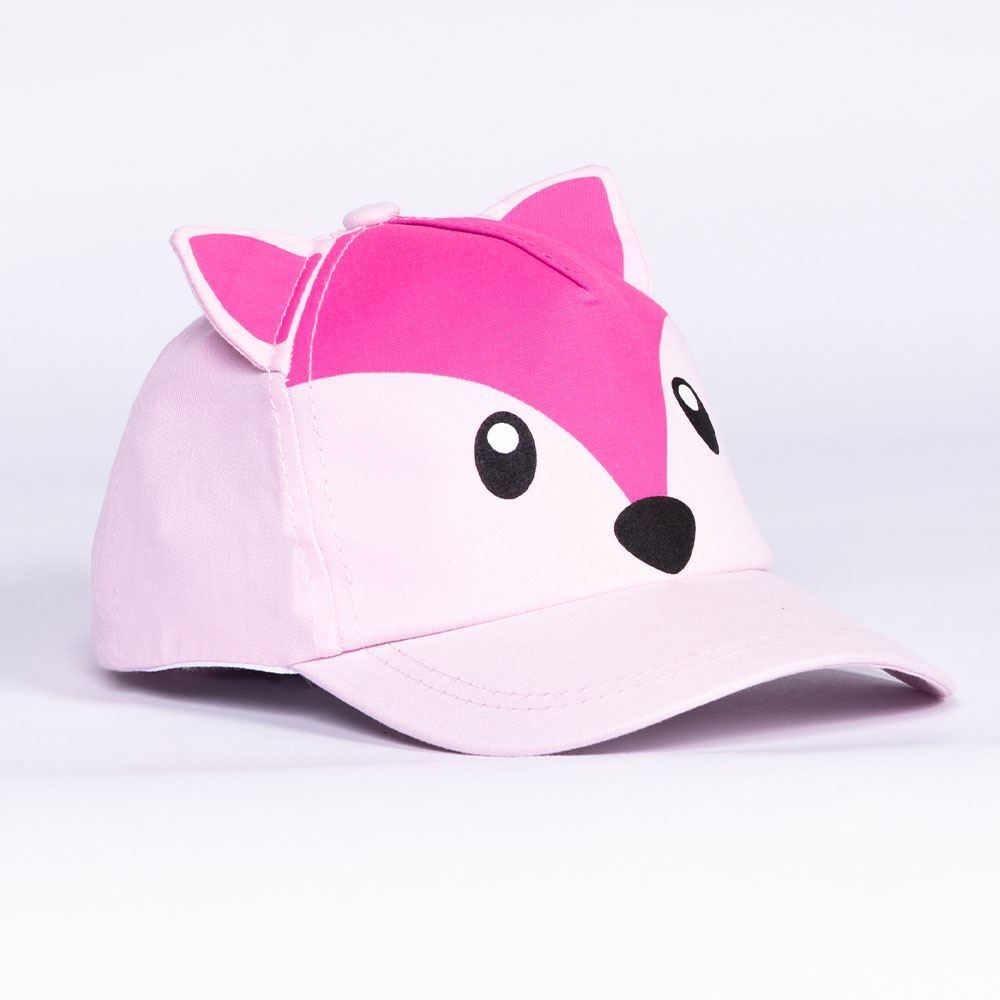 Boné Infantil Menina 1 a 3 Anos Raposa Yoyo Kids - Rosa